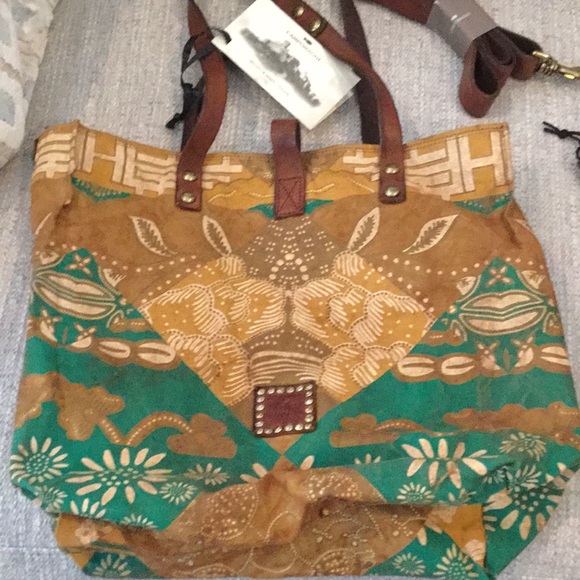 NWT Campomaggi Italian Canvas Tote - Picture 3 of 7